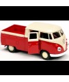 Kovový model auta - Nex 1:34 - Volkswagen T1 Double Cabin Pick Up Červená