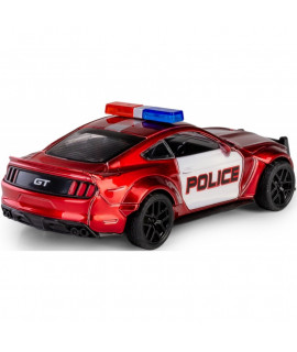 Kovový model - Die Cast CRASH CAR - Ford Mustang POLICE Červená