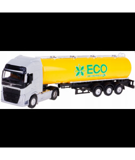 Kovový model - Transporter s návesom 1:64 - Volvo FH - Eco Recycle