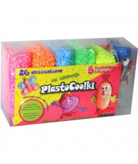 Kreatívna plastická hmota PlastoCoolki - 26 doplnkov