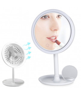 LED kozmetické zrkadlo s ventilátorom - Beauty Breeze