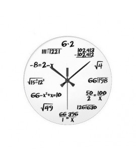 Matematické hodiny biele