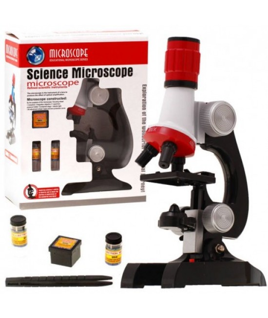 Mikroskop s príslušenstvom pre deti - 100x, 400x, 1200x