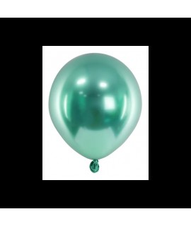 Mini chromované balóny - Glossy 12cm, 10ks Zelená