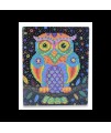Mini diamantová mozaika - pevná - Ornament Owl