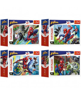 Mini puzzle - Spiderman - sada 4ks