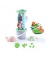 Mlyn s hračkami do piesku z Bio-plastu 4ks