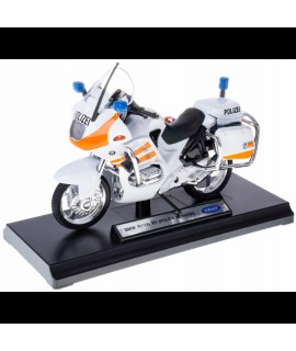 Model motorky na podstave - Welly 1:18 - BMW R1100 RT (RESCUE SERIES) Police