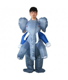 Nafukovací kostým - Jazdec na slonovi Dospelý