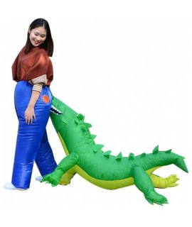 Nafukovací kostým - Kusanec od krokodíla Dospelý