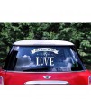 Nálepka na svadobné auto - All you need is Love - 33x45cm
