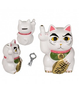 Pokladnička - Čínska mačka s prostredníkom