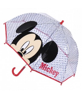 Priehľadný detský dáždnik Disney - Mickey Mouse