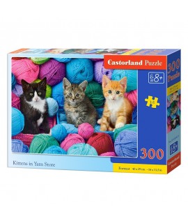 Puzzle Castorland - Mačičky a klbká 300 dielikov
