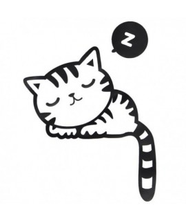 Samolepka na vypináč Mačička, 10,3x13 cm