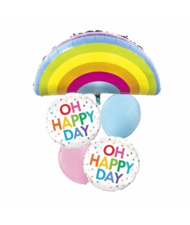 Set fóliových balónov - OH HAPPY DAY (5ks)