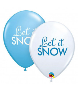 Set latexových balónov - Let it Snow, 30cm (6ks)