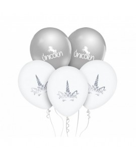 Set latexových balónov - Unicorn, 30cm (5ks)