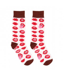 Sexy ponožky s potlačou - Lip Love 36-41