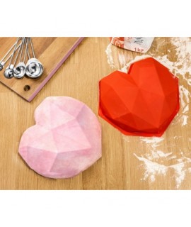 Silikónová forma na pečenie 3D - Srdce