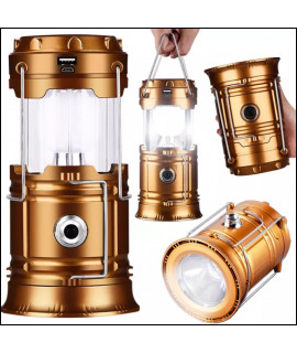 Solárna turistická lampa - Gold Edition