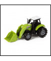 Traktor s lyžicou - Zelený, 15cm