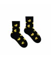 Veselé ponožky Hesty - Kačička čierna - Detské 25-29