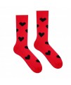 Veselé ponožky HESTY - Srdiečko červené 43-46