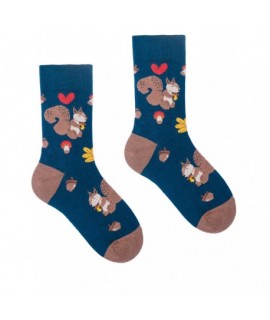 Veselé ponožky HESTY - Veveričiak – Detské 30-34