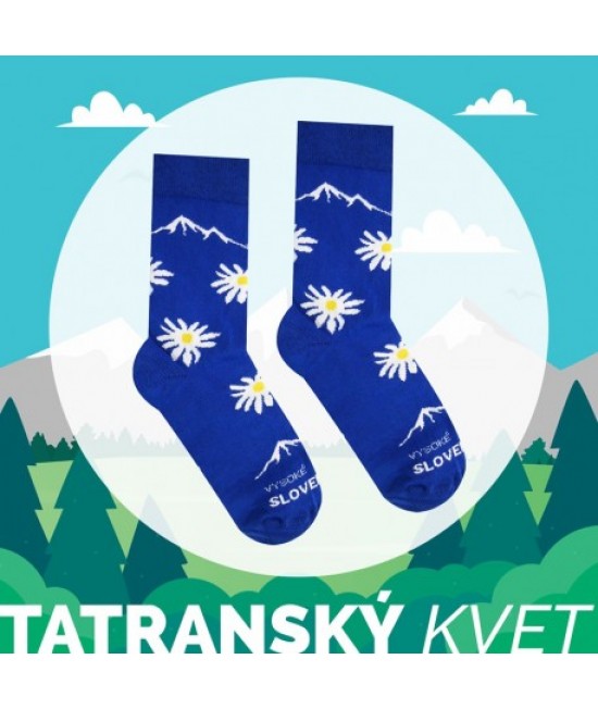 Veselé ponožky HESTY Vysoké Tatry – Tatranský kvet 43-46