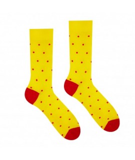 Veselé ponožky HESTY - Žltý Gentleman 43-46