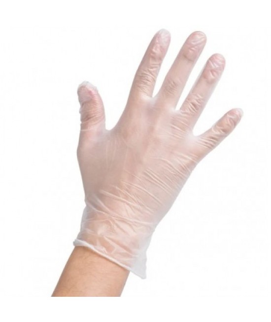 Vinylové rukavice nepudrované biele - balenie 100 ks L