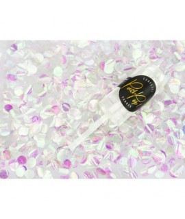 Vystreľovacie konfety - Push pop Strieborná