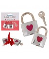 Zámky pre zamilovaných s 1 kľúčom - Love Lock