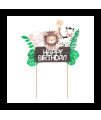 Zápich na tortu - Happy Birthday Animals, 15cm